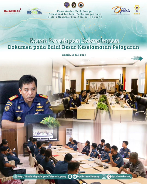 Penyiapan Kelengkapan Dokumen pada Balai Besar Keselamatan Pelayaran