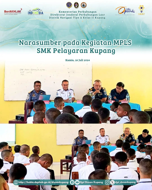 Narasumber pada kegiatan MPLS SMK Pelayaran Kupang