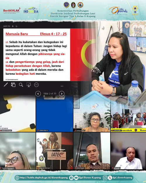 Ibadah Oikumene Kementerian Perhubungan yang di Pimpin oleh Bapak Pdm. dr. Aan Budi Susanto