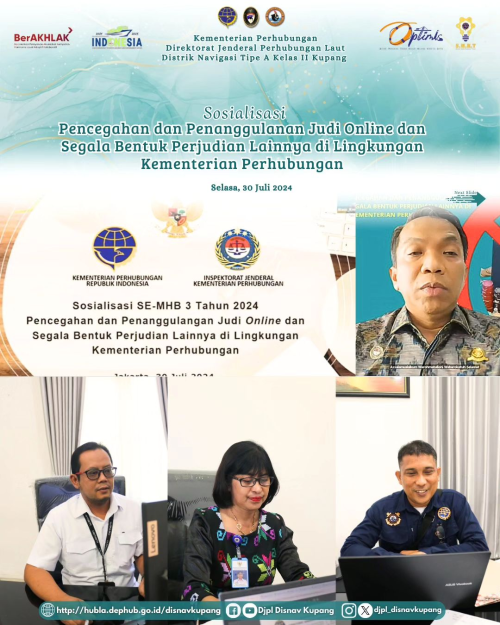 Sosialisasi Pencegahan dan Penanggulangan Judi Online dan Segala Bentuk Perjudian Lainnya di Lingkungan Kementerian Perhubungan