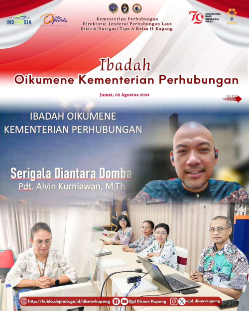 Ibadah Oikumene Kementerian Perhubungan yang di Pimpin oleh Bapak Pdt. Alvin Kurniawan, M.Th.