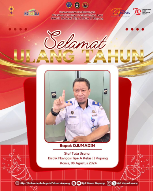 Ucapan Selamat Ulang Tahun Kepada Bapak Djumadin Staf Tata Usaha.