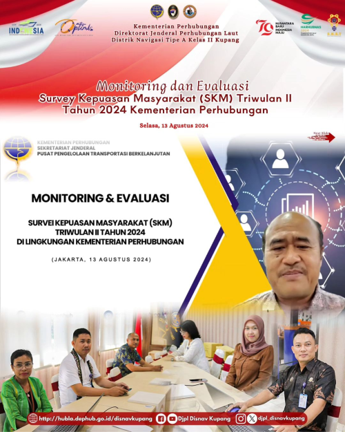 Monitoring dan Evaluasi Survey Kepuasan Masyarakat (SKM) Triwulan II Tahun 2024 Kementerian Perhubungan