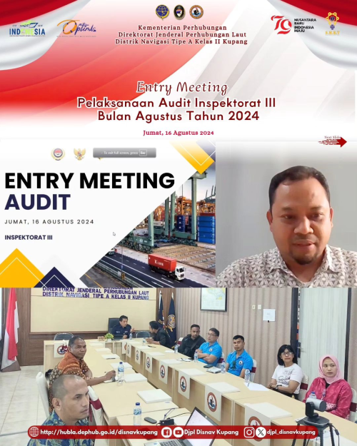 Entry Meeting Pelaksanaan Audit Inspektorat III Bulan Agustus Tahun 2024