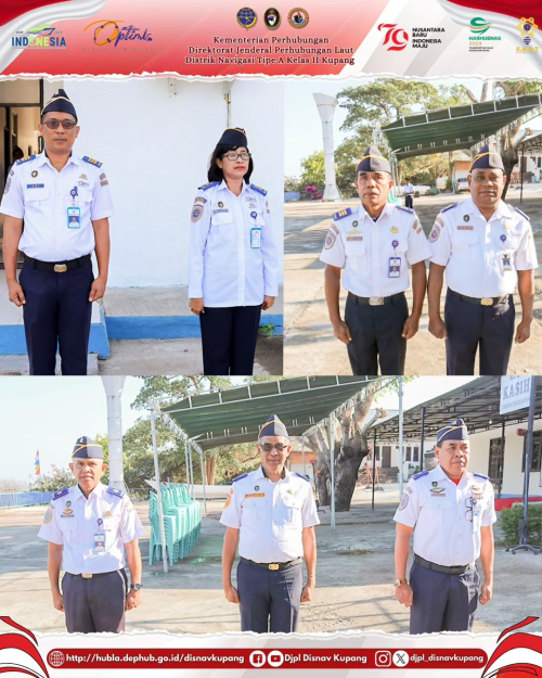 Upacara Peringatan Hari Ulang Tahun Kemerdekaan Republik Indonesia Ke-79 dan Penyerahan SK Pemberian Kenaikan Pangkat Pengabdian, Pemberhentian dan Pemberian Pensiun Pegawai Negeri Sipil yang mencapai batas usia Pensiun dan Pembukaan Kegiatan Perlombaan, tanggal 17 Agustus 2024 di Lingkungan Distrik Navigasi Tipe A Kelas II Kupang