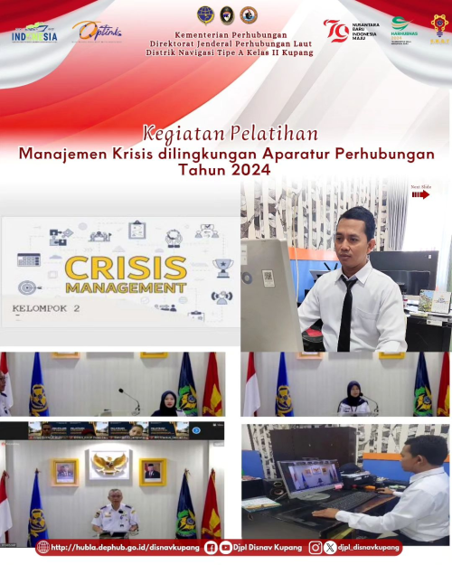 Pelatihan Manajemen Krisis di Lingkungan Aparatur Perhubungan tahun 2024