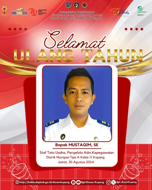 Selamat Ulang Tahun Kepada Bapak Mustaqim, SE. Staf Tata Usaha, Pengelola Adm.Kepegawaian.