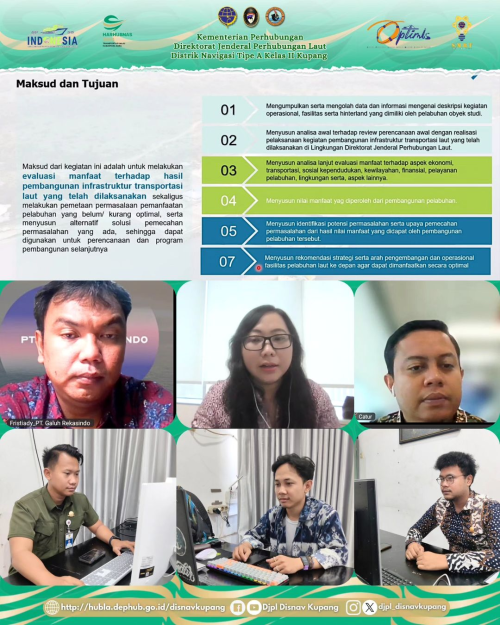 Pembahasan Laporan antara Pekerjaan Studi Evaluasi Manfaat Pembangunan Infrastruktur Transportasi Laut Lokasi Pelabuhan Wonreli Kabupaten Maluku Barat Daya Provinsi Maluku