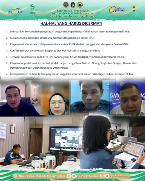 Pembahasan Usulan Revisi Anggaran Ke-12 Tahun 2024 Direktorat Jenderal Perhubungan Laut