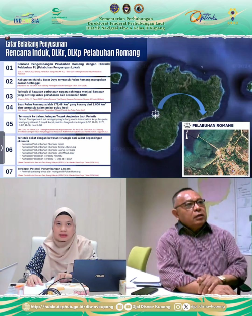 Pembahasan Laporan Antara Pekerjaan Studi Rencana Induk Pelabuhan, DLKr dan DLKp Pelabuhan Romang Provinsi Maluku