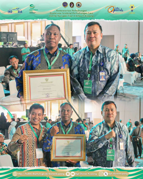 Bapak Domingos Hernani A. Boavida Teknisi Menara Suar Wini Menerima Penghargaan Kategori Pejuang Transportasi pada Pembukaan "Hub Space" dalam Rangka Pelaksanaan Hari Perhubungan Nasional Tahun 2024