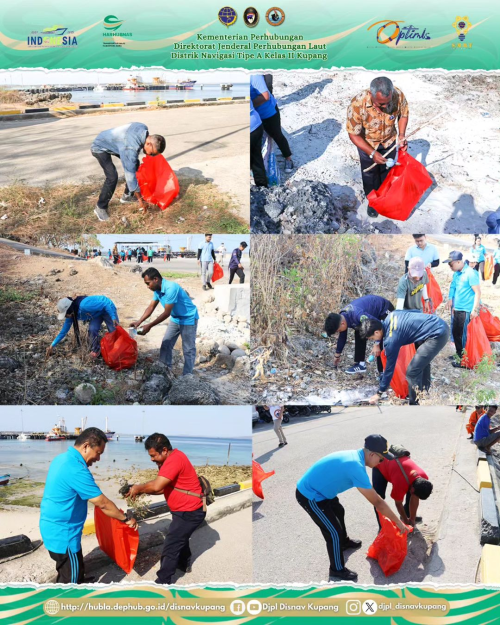 Giat Bersih Pantai Kegiatan ini merupakan salah satu Giat HARHUBNAS dan Hari Menara Suar yang dilakukan untuk menjaga dan memelihara kebersihan daerah pantai di Pangkalan Kenavigasian