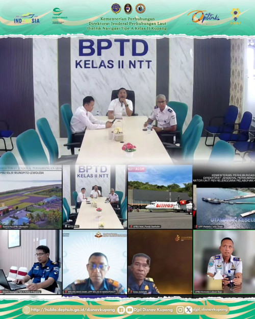 Rapat Koordinasi Teknis Bidang Perhubungan di Provinsi Nusa Tenggara Timur yang di pimpin oleh Kepala BPTD Kelas II NTT