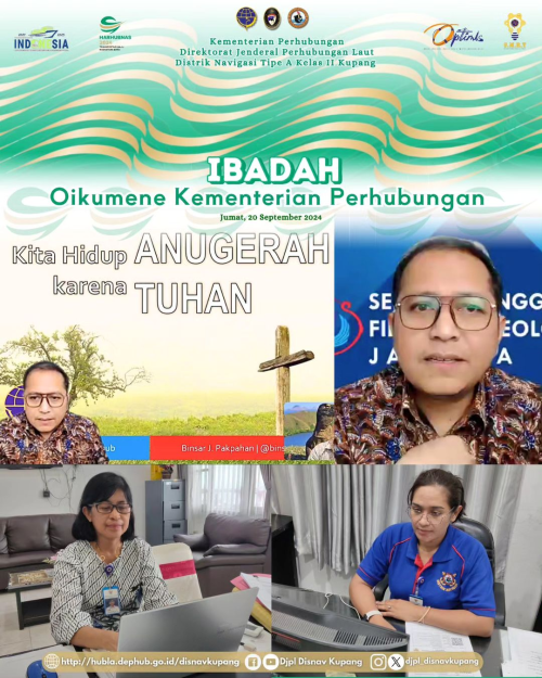 Ibadah Oikumene Kementerian Perhubungan yang di Pimpin oleh Bapak Pdt. Prof. Binsar Jonathan Pakpahan, Ph.D.