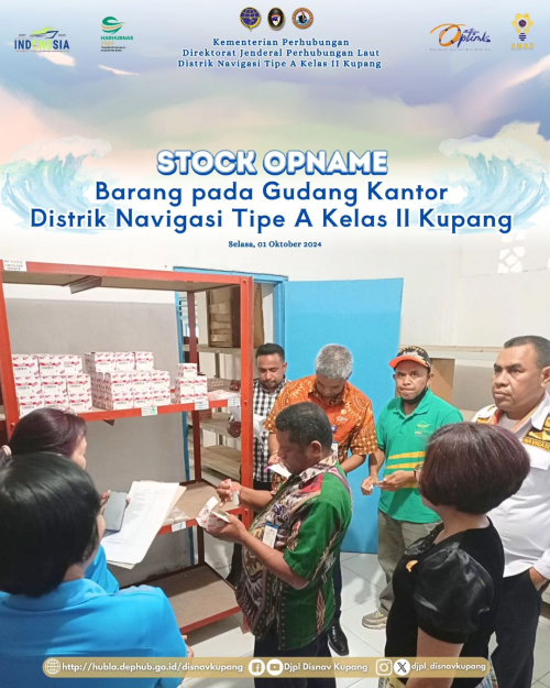 Stock Opname Barang digudang Distrik Navigasi