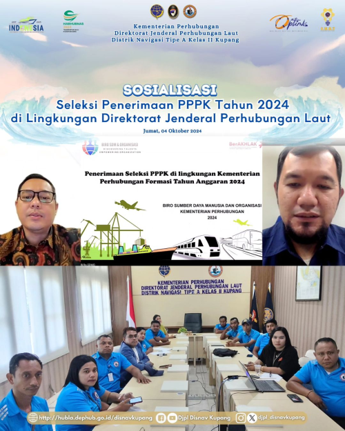 Sosialisasi Seleksi Penerimaan PPPK Tahun 2024 di Lingkungan Direktorat Jenderal Perhubungan Laut.