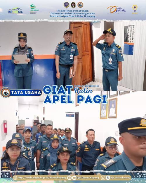 Giat Rutin Apel Pagi yang dilakukan pada masing-masing Seksi