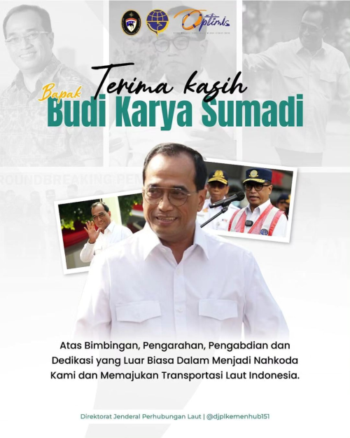 Terima kasih Bapak Budi Karya Sumadi.  Teriring Doa dan Dukungan kami agar Bapak sekeluarga diberikan Kesehatan dan Kebahagiaan oleh Tuhan Yang Maha Kuasa, Semoga kerja keras dan dedikasi Bapak dapat terus menginspirasi kami semua.