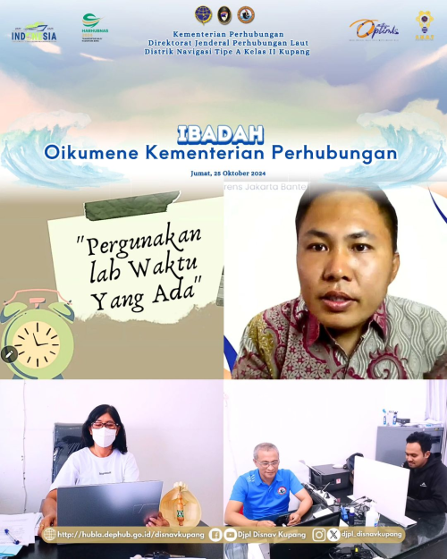 Ibadah Oikumene Kementerian Perhubungan yang di Pimpin oleh Bapak Pdt. Renly Suling