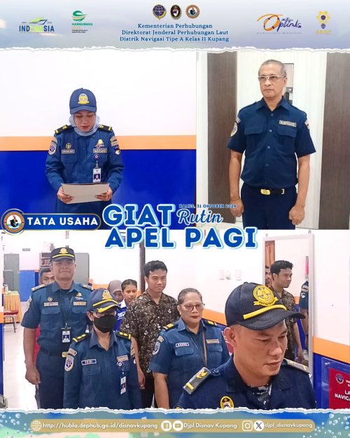 Giat Rutin Apel Pagi yang dilakukan pada masing-masing Seksi