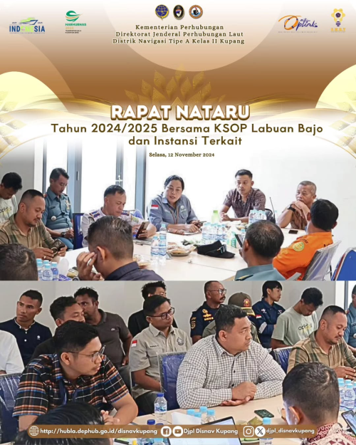 Rapat NATARU Tahun 2024/2025 Bersama KSOP Labuan Bajo dan Instansi terkait