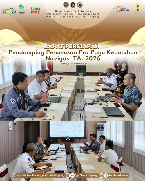 Rapat Persiapan terkait Kegiatan Pendampingan Perumusan Pra Pagu Kebutuhan Kenavigasian TA.2026