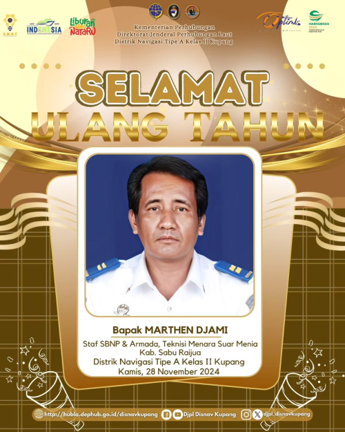Selamat Ulang Tahun Kepada Bapak Marthen Djami