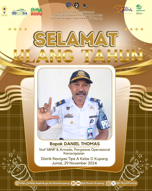 Selamat Ulang Tahun Kepada Bapak Daniel Thomas