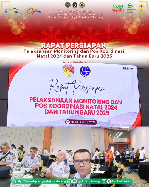 Rapat Persiapan Pelaksanaan Monitoring dan Pos Koordinasi Natal 2024 dan Tahun Baru 2025