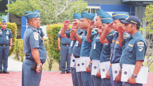 Apel Penyematan kenaikan pangkat pegawai Distrik Navigasi Tipe A Kelas III Sibolga