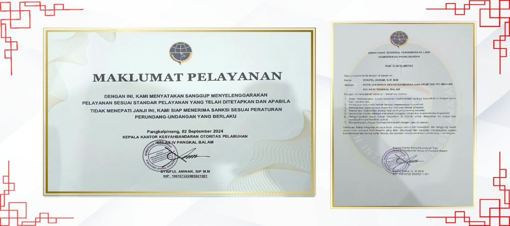 MAKLUMAT PELAYANAN & PAKTA INTEGRITAS