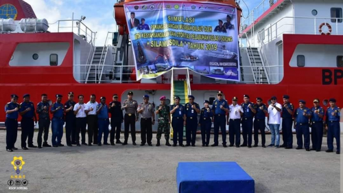 Acara Kegiatan Simulasi Latihan Penanggulangan Musibah Di Laut (SILAMUSDILA) Sorong 2019