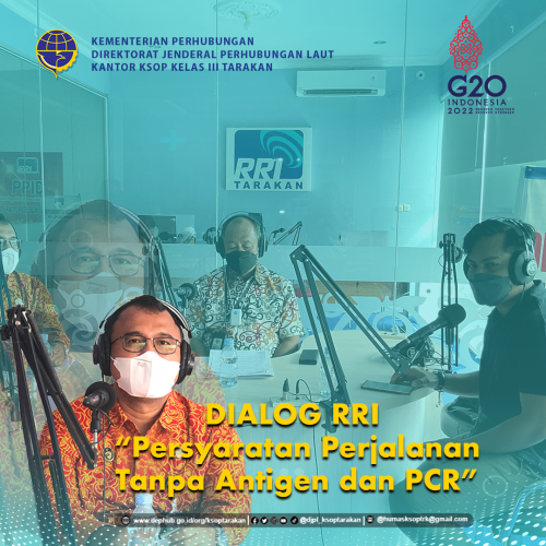 Dialog "Persyaratan Perjalanan Tanpa Antigen dan PCR"