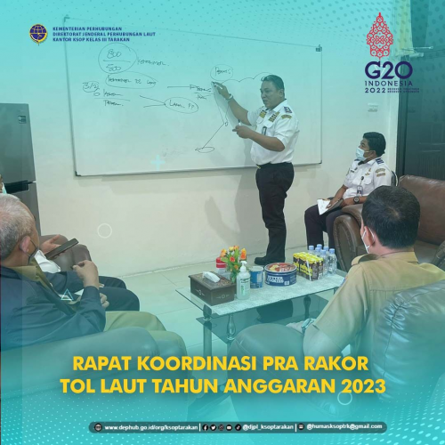 Rapat Koordinasi Pra Rakor Tol Laut Tahun Anggaran 2023