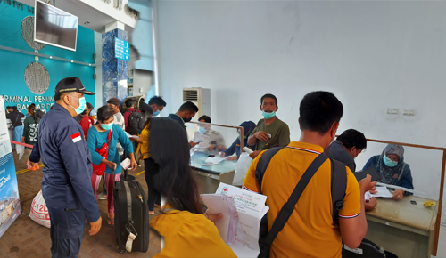 MONITORING ANGKUTAN LAUT NATARU 2021-2022 (H+4) DI TERMINAL PENUMPANG BANDAR DELI BELAWAN.