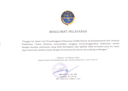 Maklumat Pelayanan