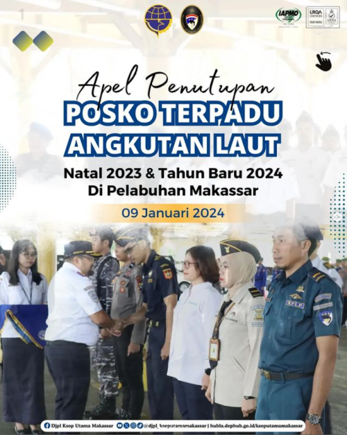 Posko Nataru di Pelabuhan Makassar resmi ditutup