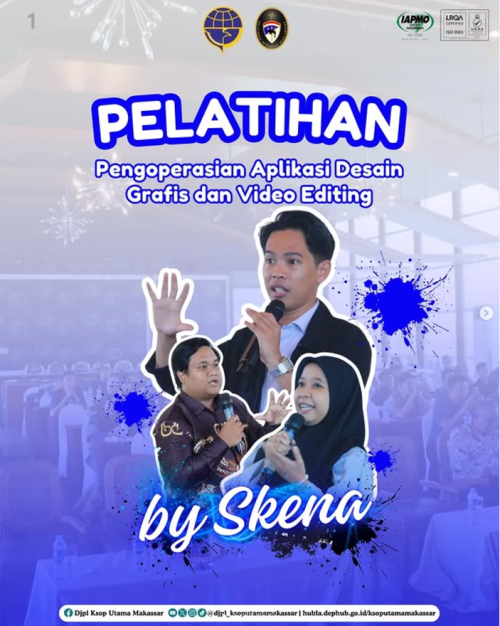 Pelatihan Pengoperasian Aplikasi Desain Grafis dan Video Editing.