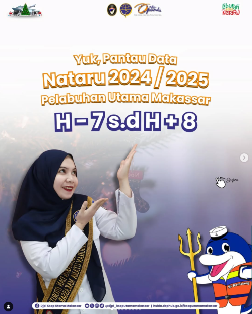 Pantau Data Nataru 2024/2025 Pelabuhan Utama Makassar H-7 sampai dengan H+8