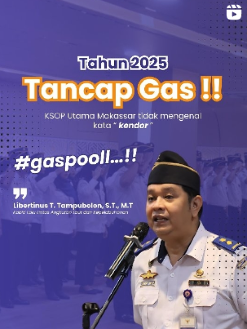 Apel Pagi Kantor KSOP Utama Makassar (Senin, 20 Januari 2025)