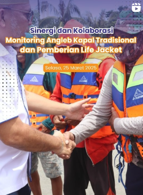 pada hari selasa, 25 maret 2025 telah dilaksanakan "Monitoring Angkutan Lebaran Kapal Tradisional dan Penyerahan Bantuan Lifejacket di Pelabuhan Penyeberangan Kayu Bangkoa dan Paotere"