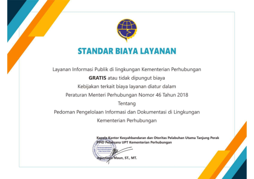 Standar Biaya Layanan