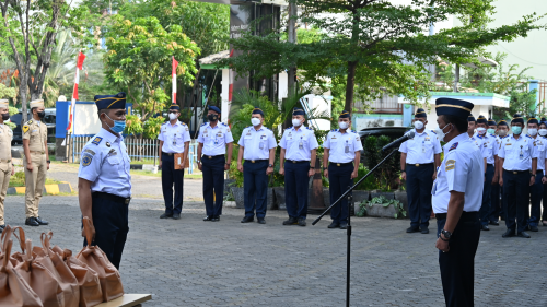 Kegiatan Apel Pagi Kantor Kesyahbandaran Utama Tanjung Priok