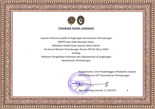 STANDAR BIAYA LAYANAN