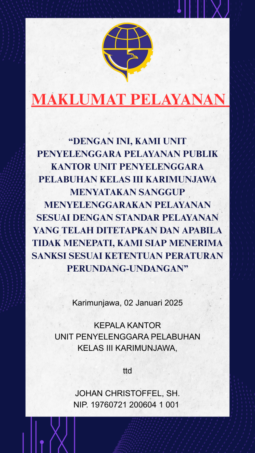 MAKLUMAT PELAYANAN