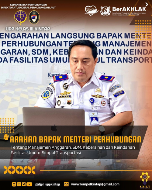 ARAHAN BAPAK MENTERI PERHUBUNGAN