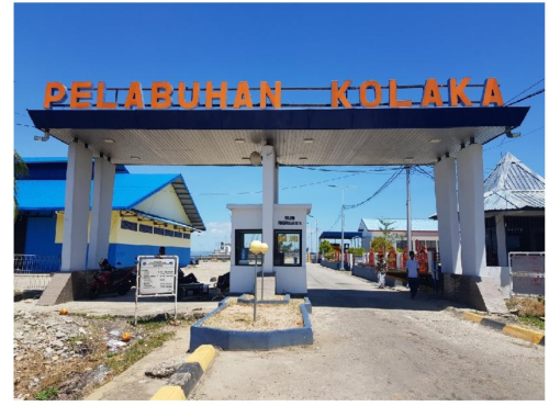 Gerbang masuk pelabuhan kolaka