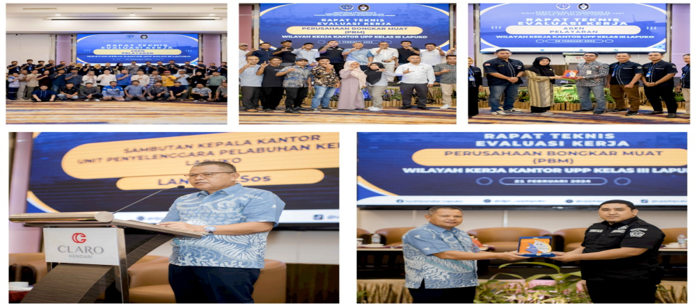 Rapat Teknis Evaluasi Kerja Perusahaan Pelayaran Dan PBM Di Wilayah Kerja UPP Kelas III Lapuko