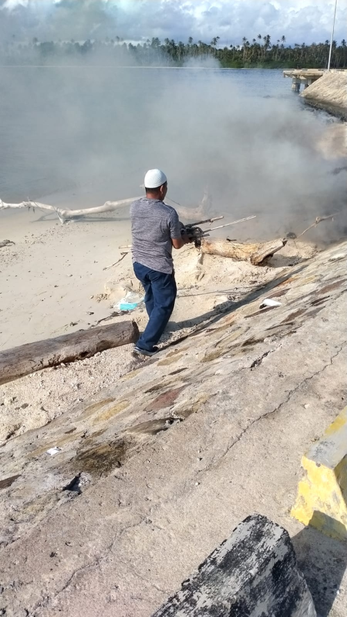 Kegiatan Jum'at Bersih di Area Kantor UPP Singkil dan Wilker Pulau Banyak