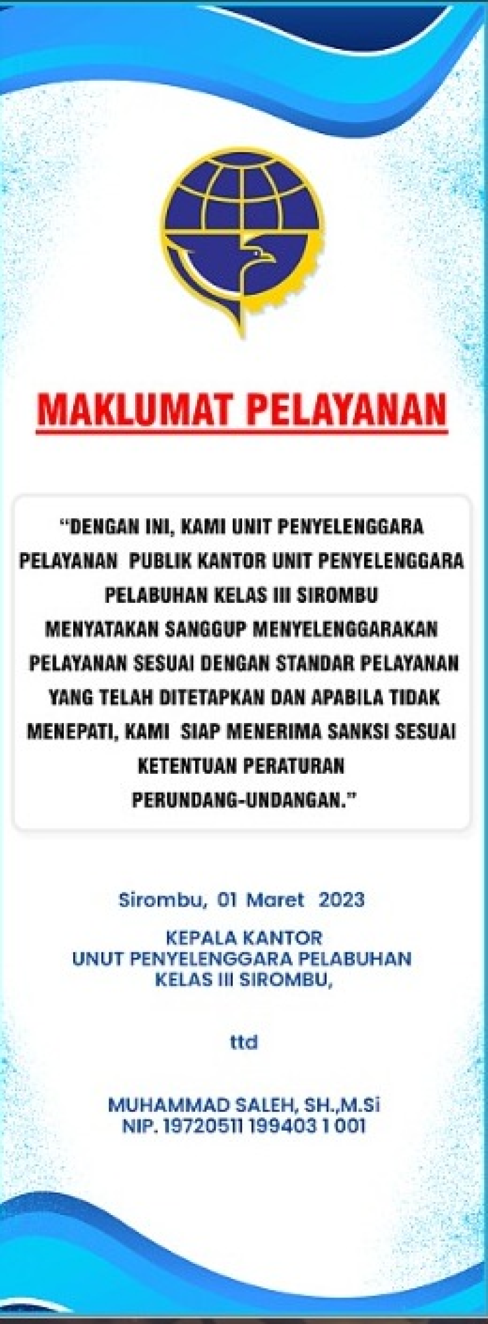 Maklumat Pelayanan